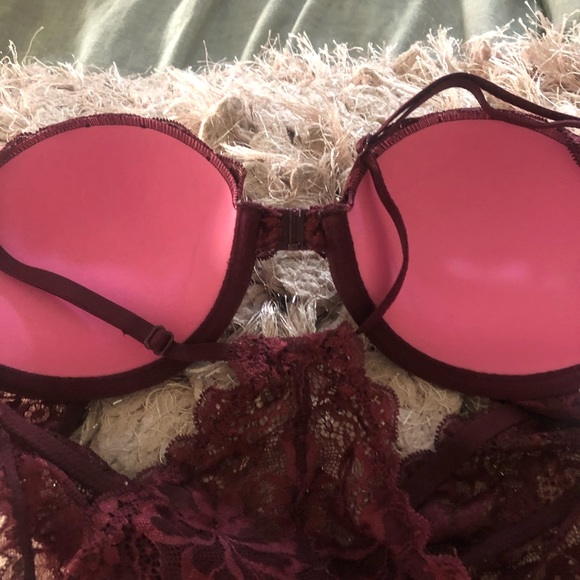 Pink maroon bralette. - Picture 6 of 6